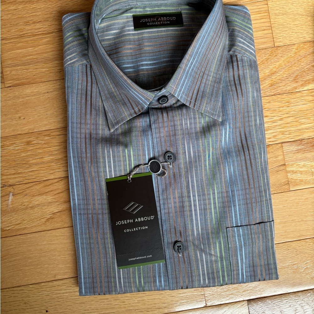 Joseph Abboud Men Shirt Size M 100% Cotton